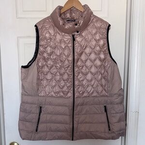 Calvin Klein Performance Quilted Down Vest Pink Size 3X